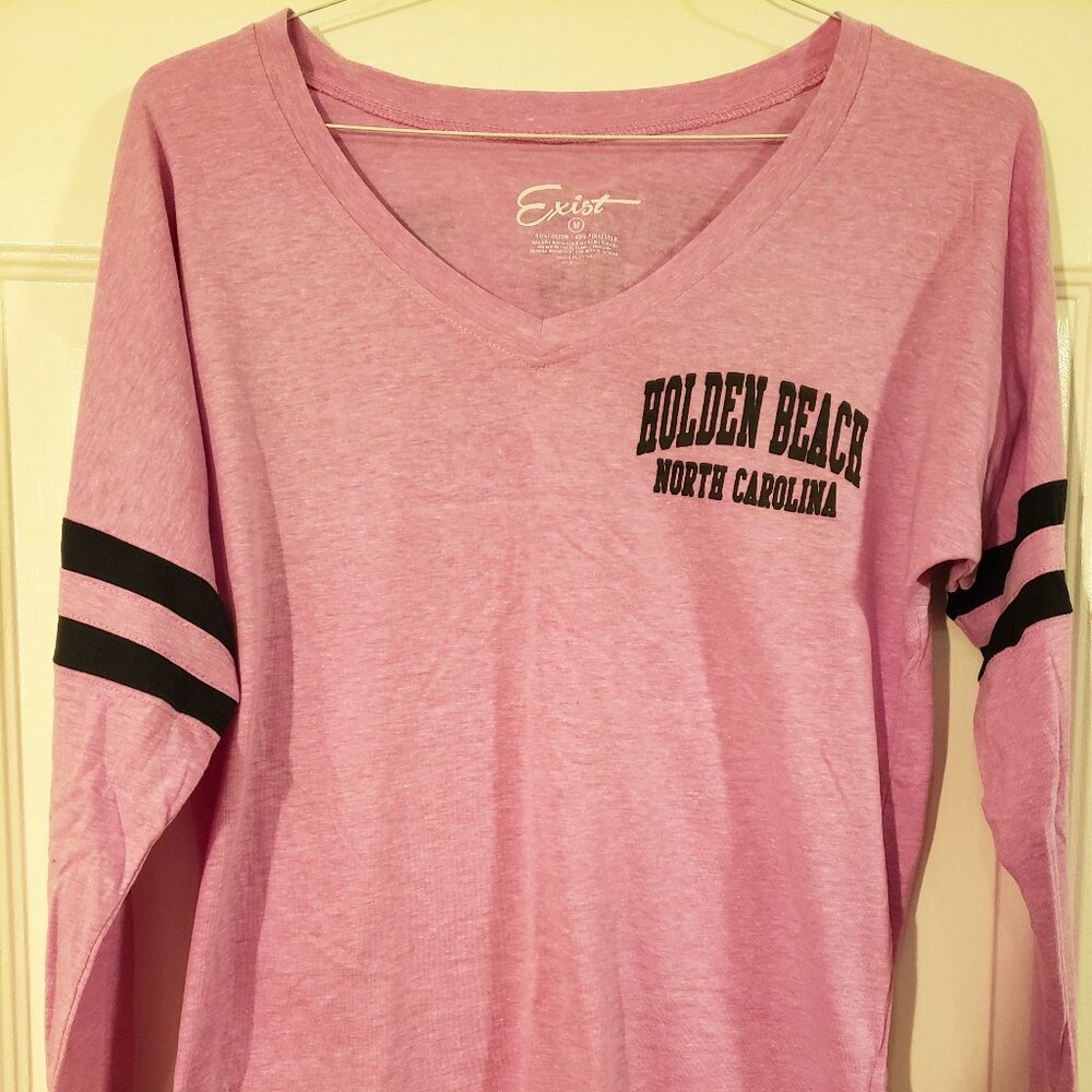 WOMENS BEACH TSHIRT by EXIST - M - LONG SLEEVE - HOLDEN BEACH, NC - RN #112932